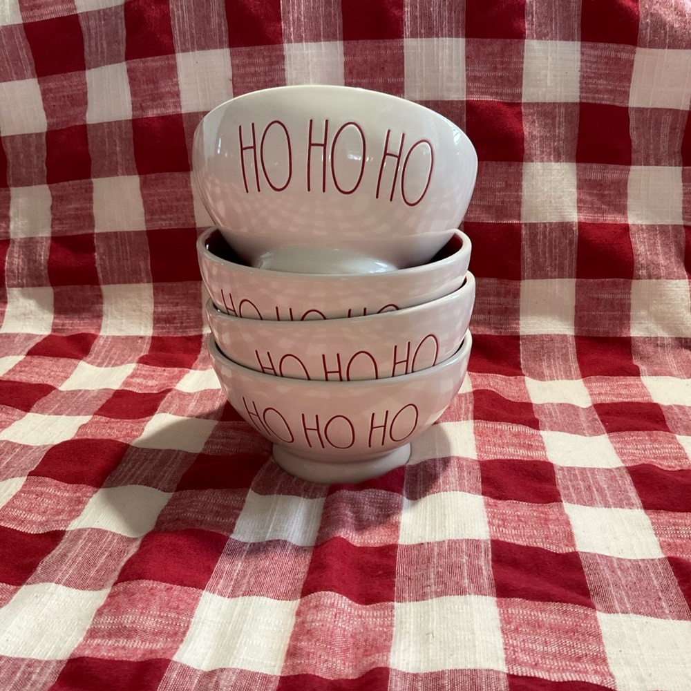 Rae Dunn HOHOHO Christmas Cereal Bowls